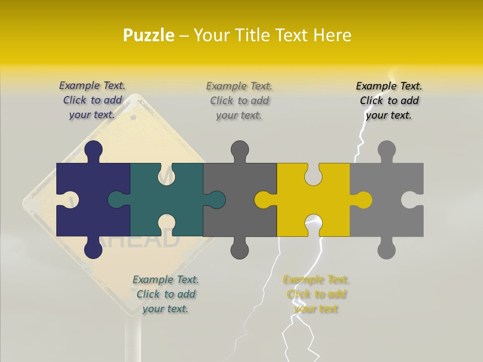 Road Gloom Energy PowerPoint Template