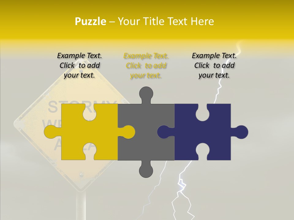 Road Gloom Energy PowerPoint Template