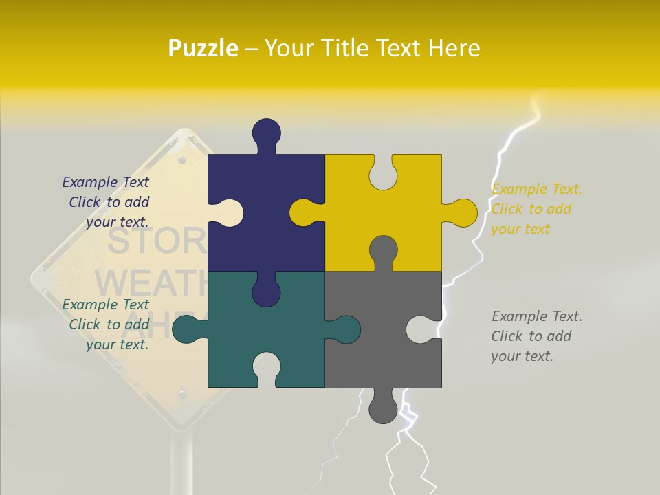 Road Gloom Energy PowerPoint Template