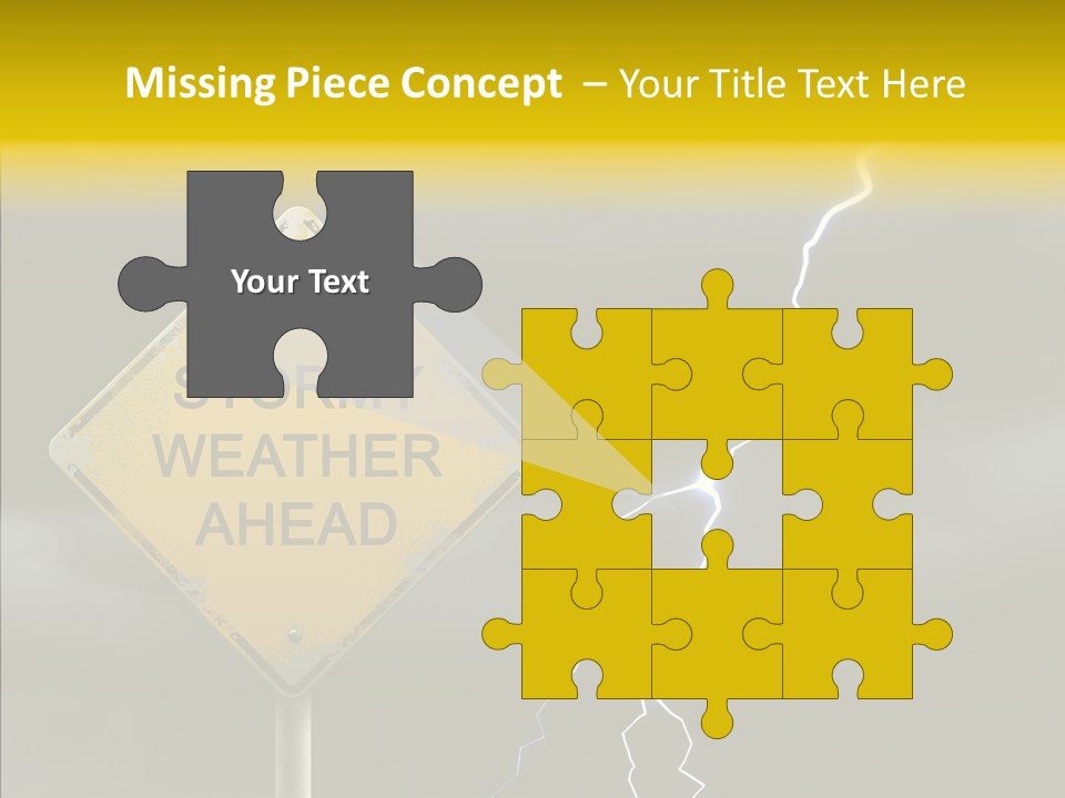 Road Gloom Energy PowerPoint Template