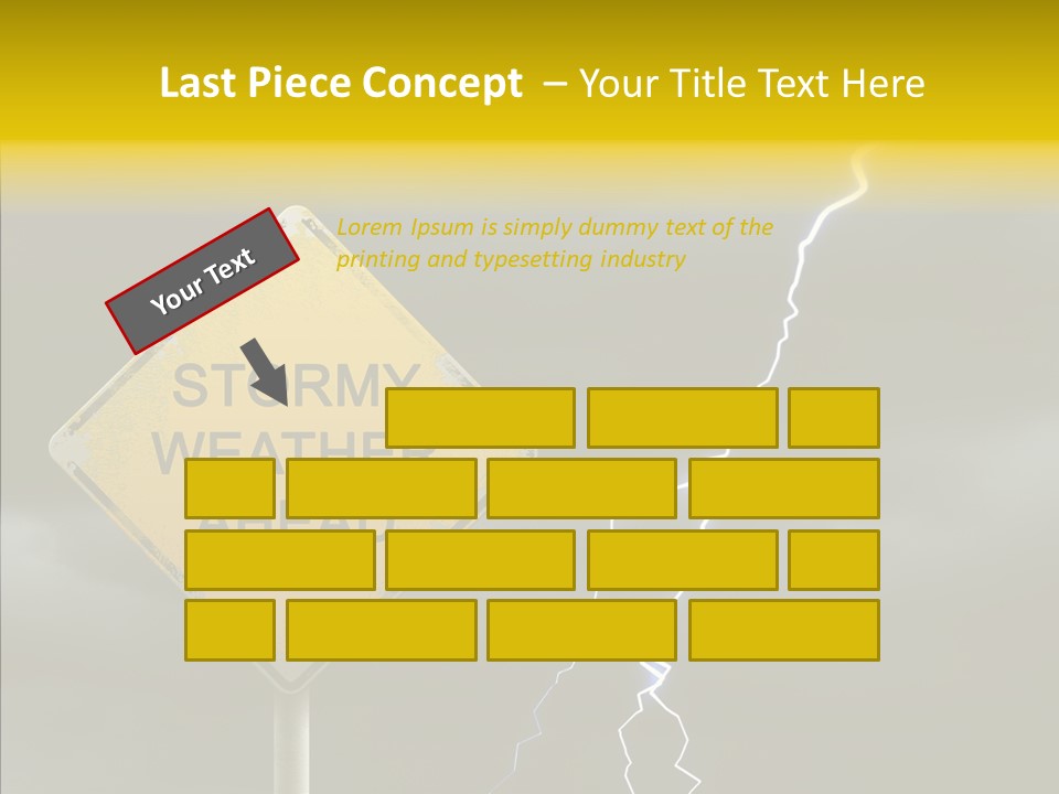 Road Gloom Energy PowerPoint Template
