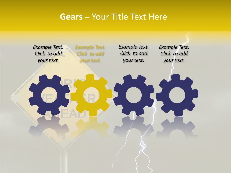 Road Gloom Energy PowerPoint Template