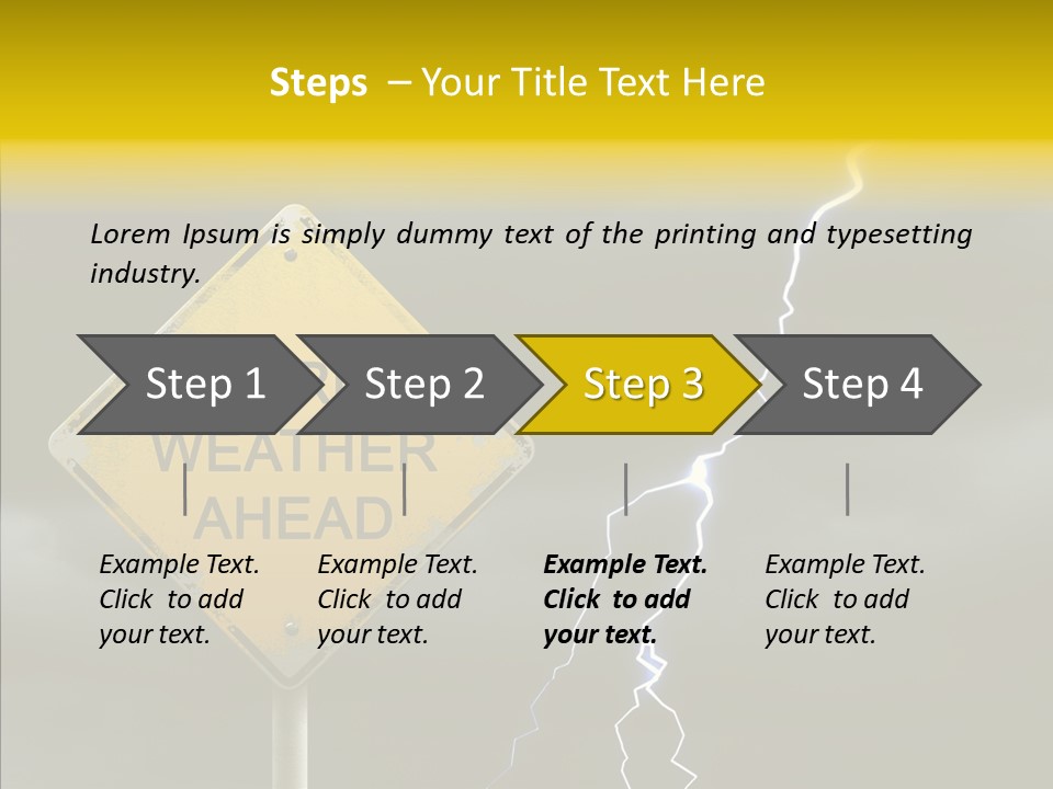 Road Gloom Energy PowerPoint Template