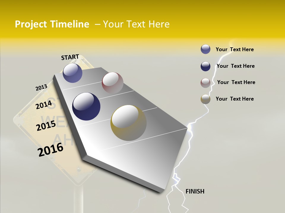 Road Gloom Energy PowerPoint Template