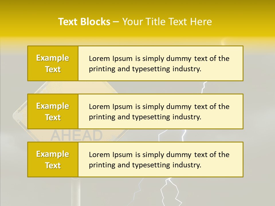 Road Gloom Energy PowerPoint Template