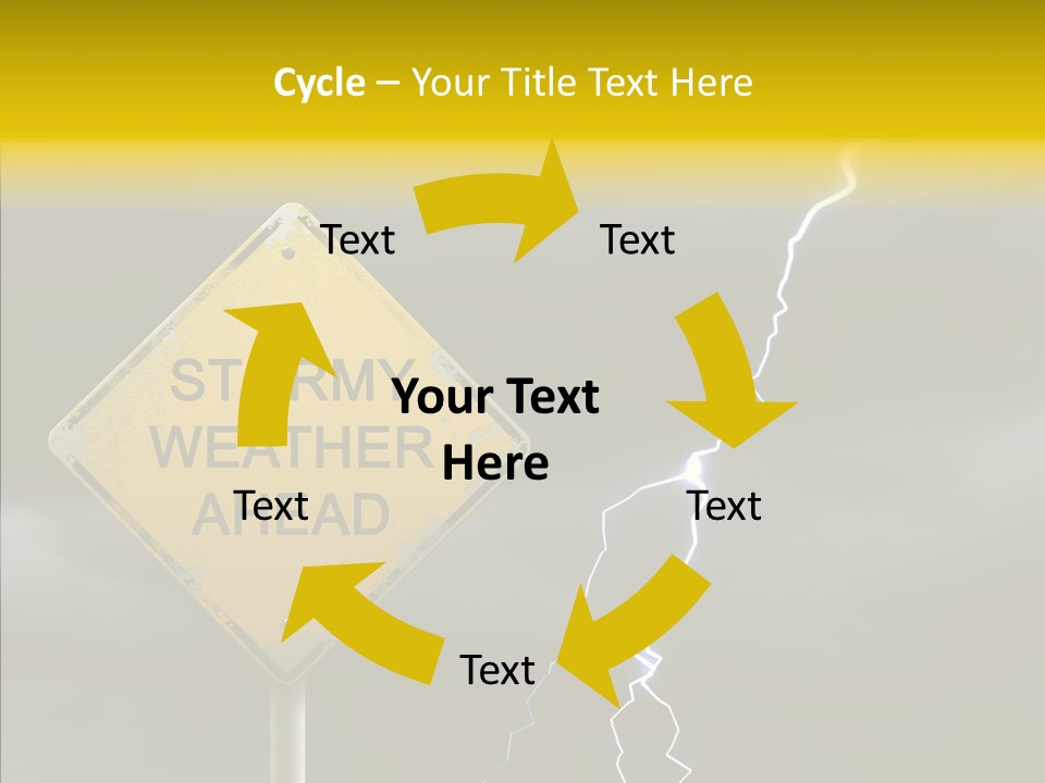 Road Gloom Energy PowerPoint Template