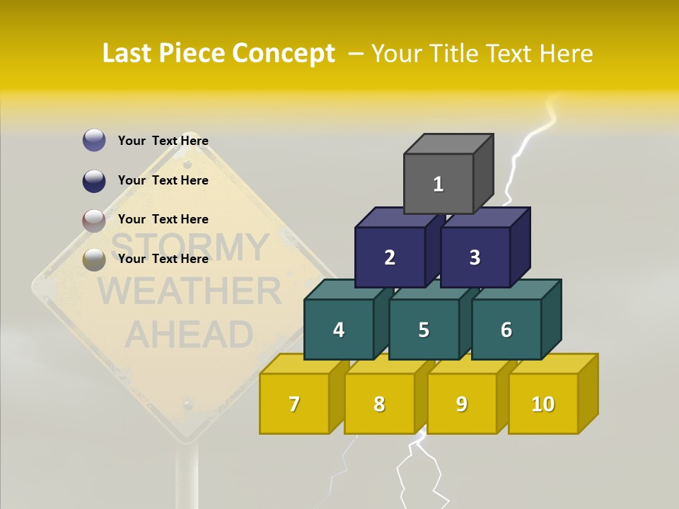 Road Gloom Energy PowerPoint Template