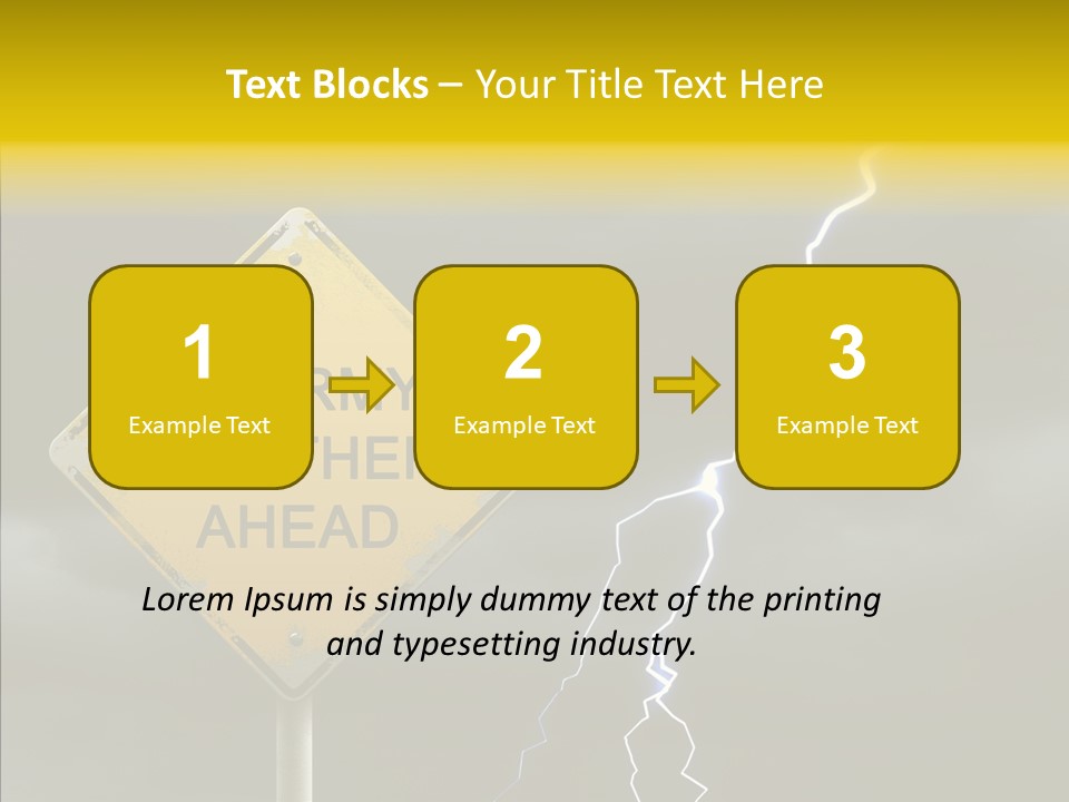 Road Gloom Energy PowerPoint Template