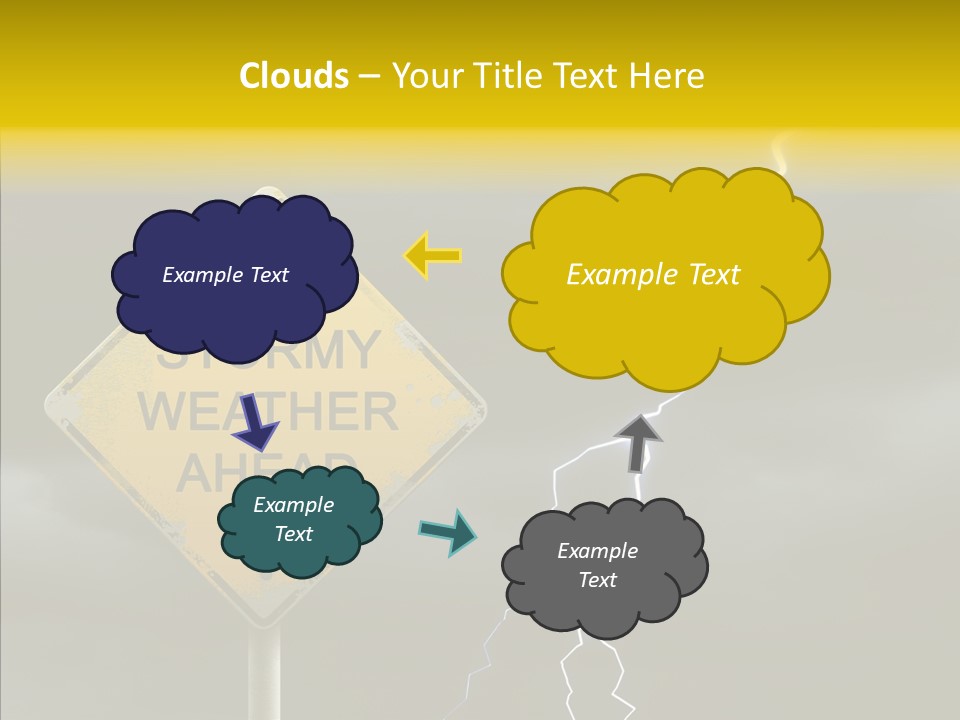 Road Gloom Energy PowerPoint Template