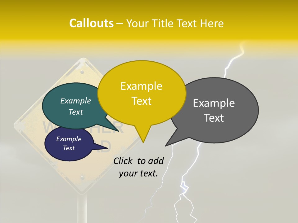Road Gloom Energy PowerPoint Template