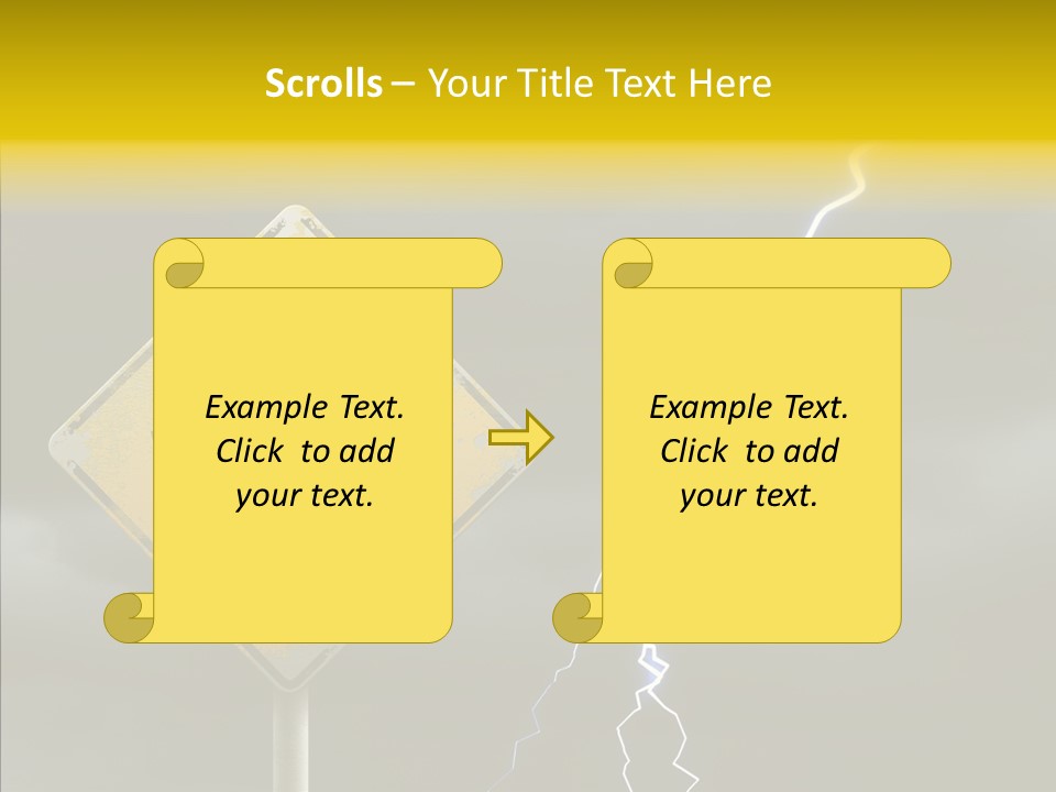 Road Gloom Energy PowerPoint Template
