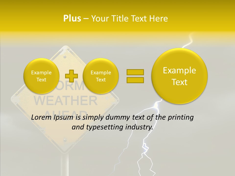 Road Gloom Energy PowerPoint Template