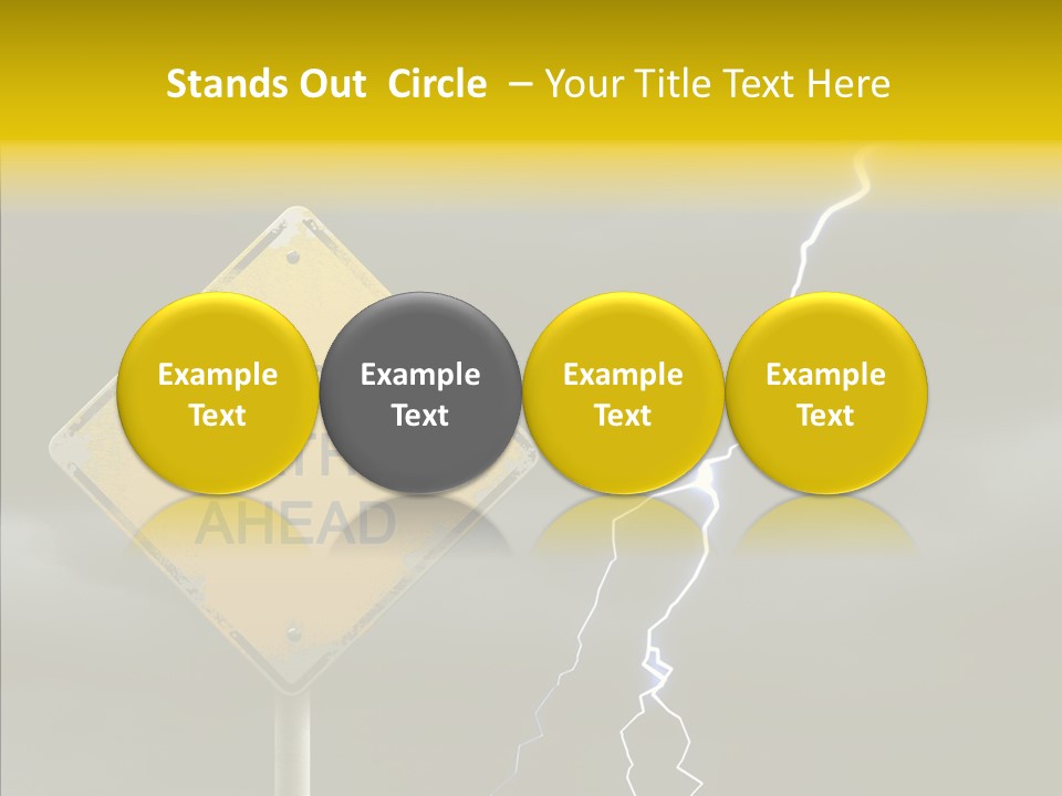 Road Gloom Energy PowerPoint Template