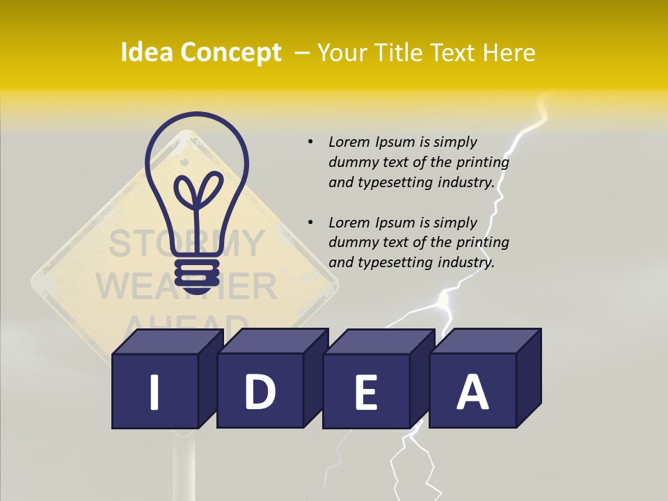 Road Gloom Energy PowerPoint Template