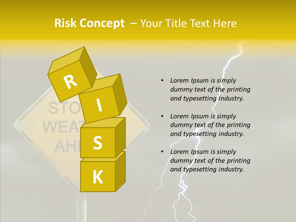 Road Gloom Energy PowerPoint Template