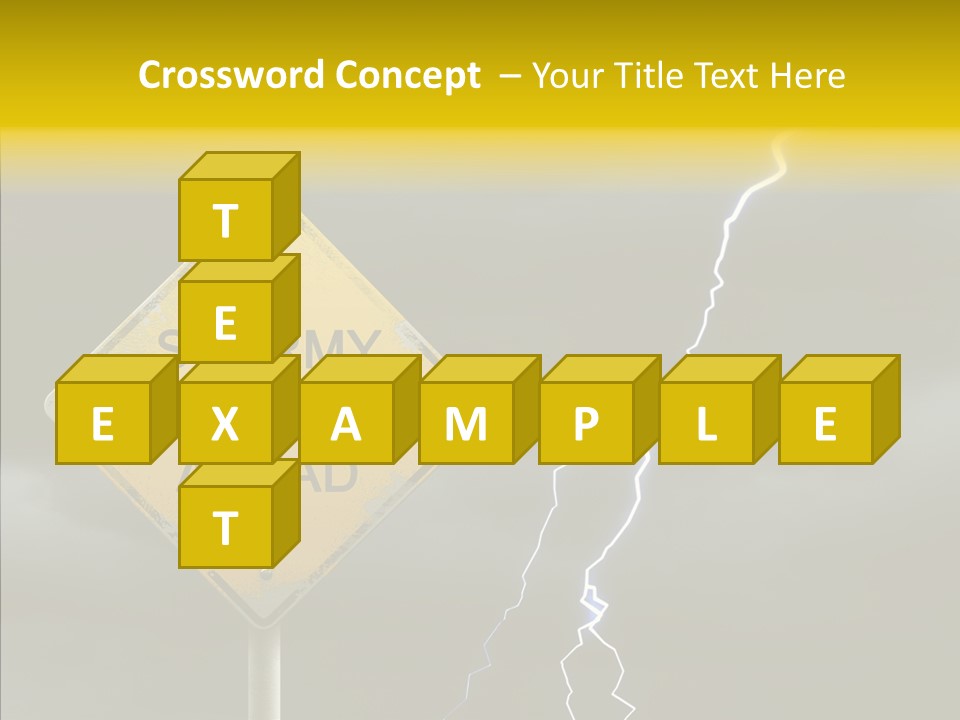 Road Gloom Energy PowerPoint Template