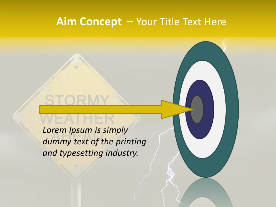 Road Gloom Energy PowerPoint Template