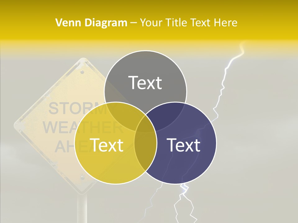 Road Gloom Energy PowerPoint Template