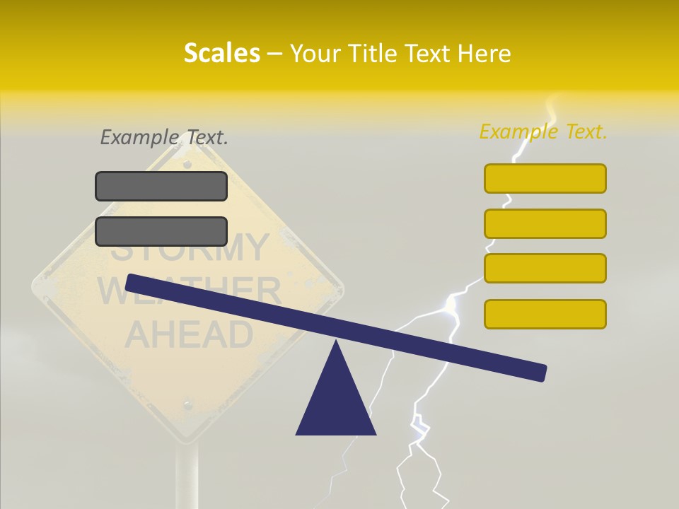 Road Gloom Energy PowerPoint Template
