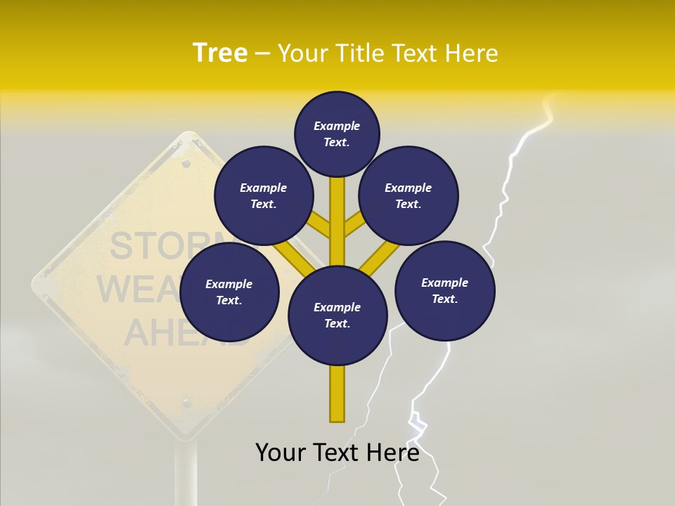 Road Gloom Energy PowerPoint Template