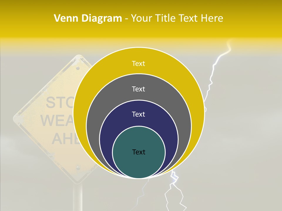 Road Gloom Energy PowerPoint Template