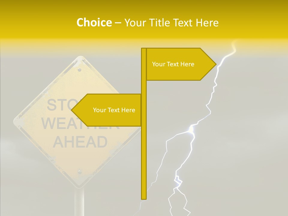 Road Gloom Energy PowerPoint Template