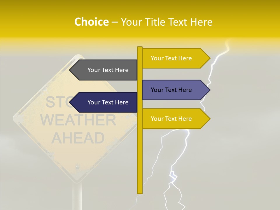 Road Gloom Energy PowerPoint Template