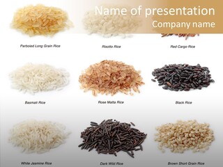 Rice Asia Pile PowerPoint Template