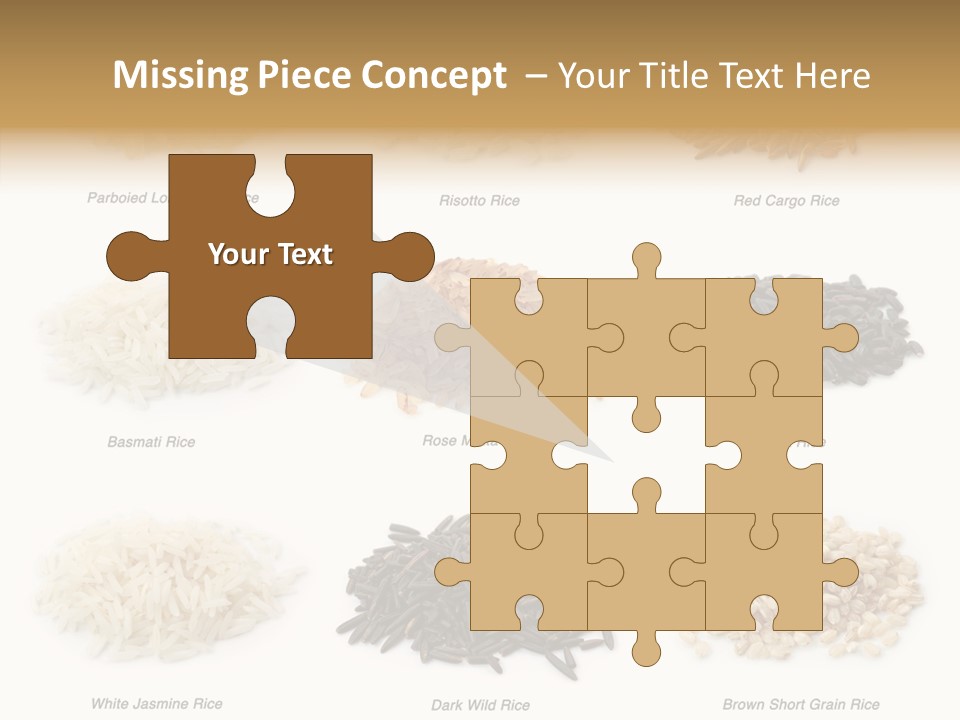 Rice Asia Pile PowerPoint Template