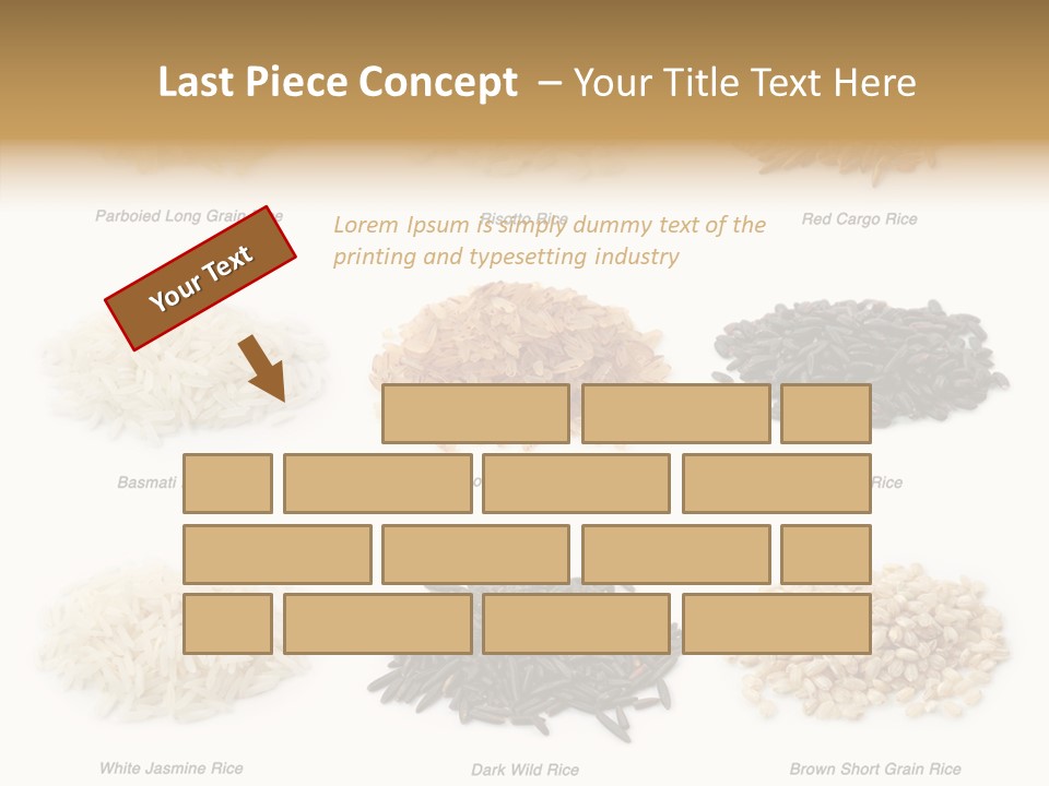 Rice Asia Pile PowerPoint Template