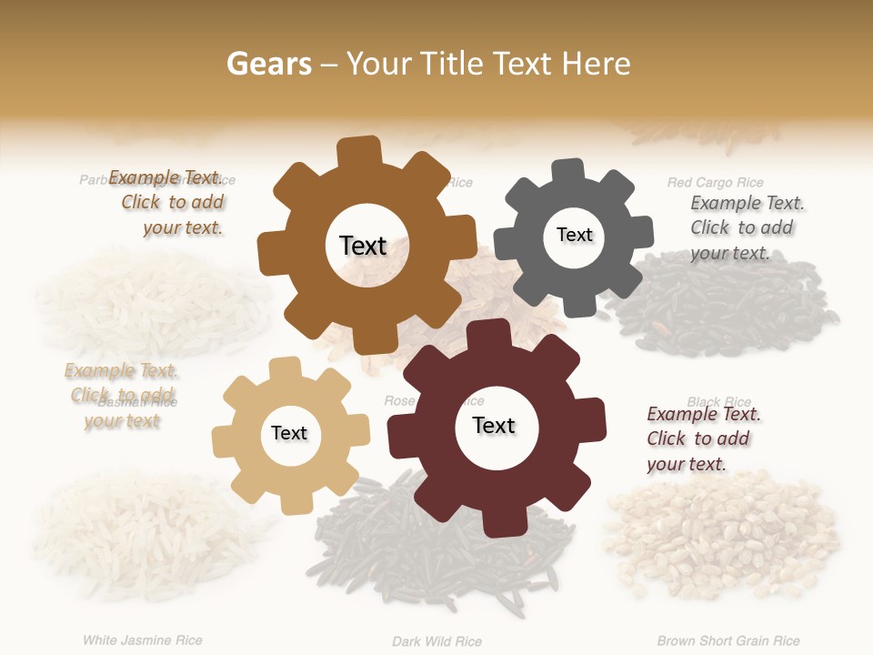 Rice Asia Pile PowerPoint Template