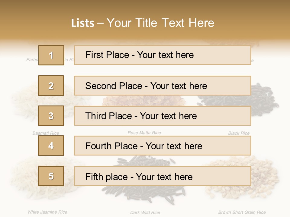 Rice Asia Pile PowerPoint Template