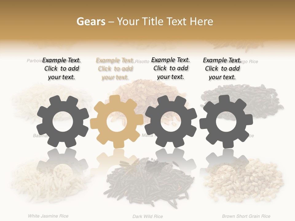 Rice Asia Pile PowerPoint Template