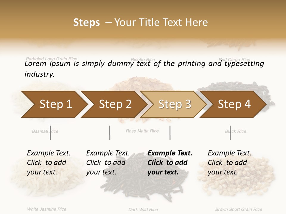 Rice Asia Pile PowerPoint Template