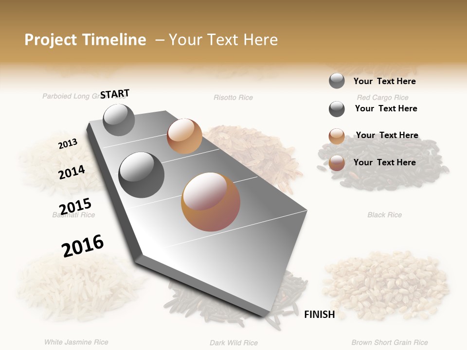 Rice Asia Pile PowerPoint Template
