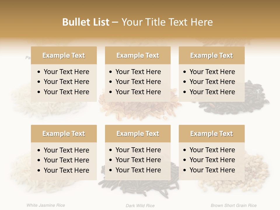 Rice Asia Pile PowerPoint Template