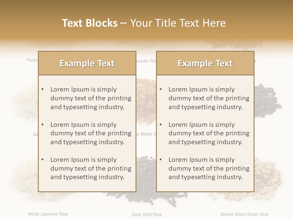 Rice Asia Pile PowerPoint Template