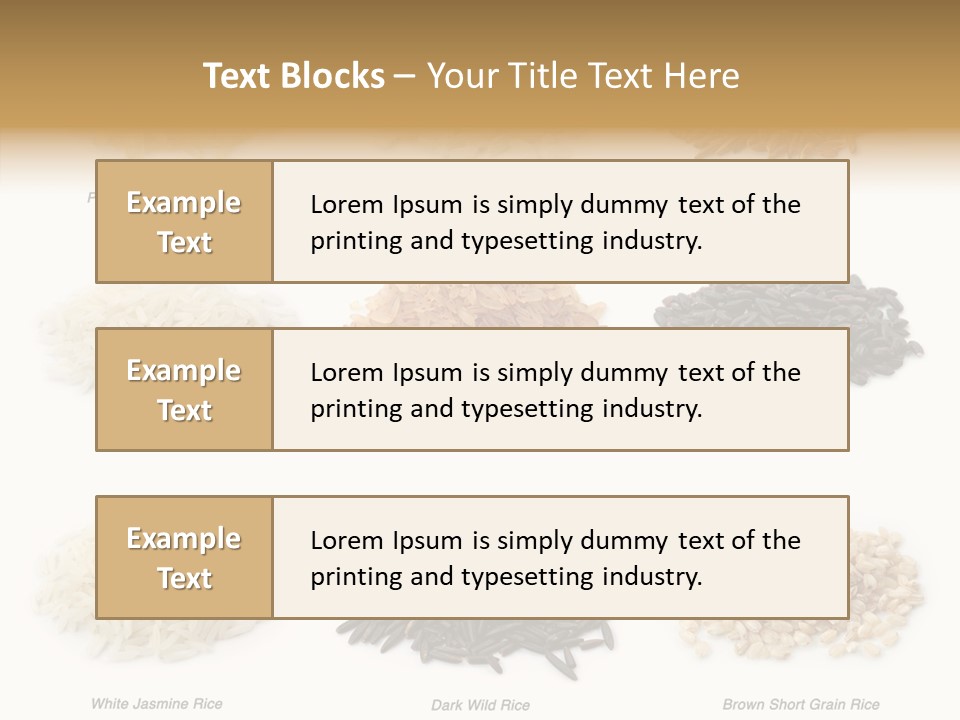 Rice Asia Pile PowerPoint Template