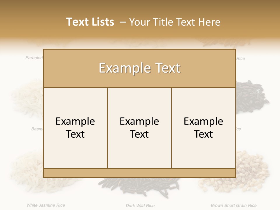 Rice Asia Pile PowerPoint Template