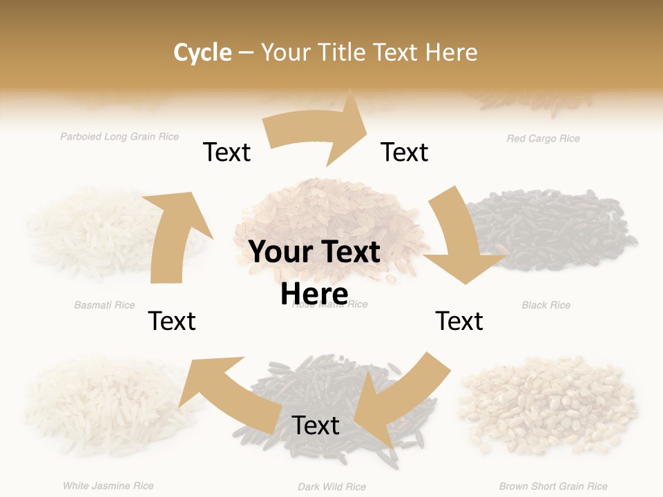 Rice Asia Pile PowerPoint Template