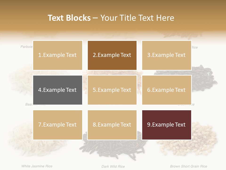 Rice Asia Pile PowerPoint Template