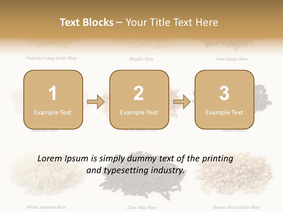 Rice Asia Pile PowerPoint Template