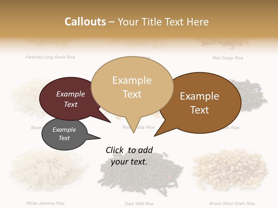 Rice Asia Pile PowerPoint Template