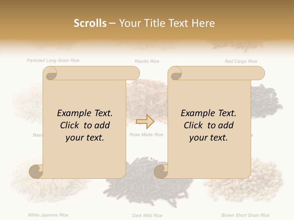 Rice Asia Pile PowerPoint Template