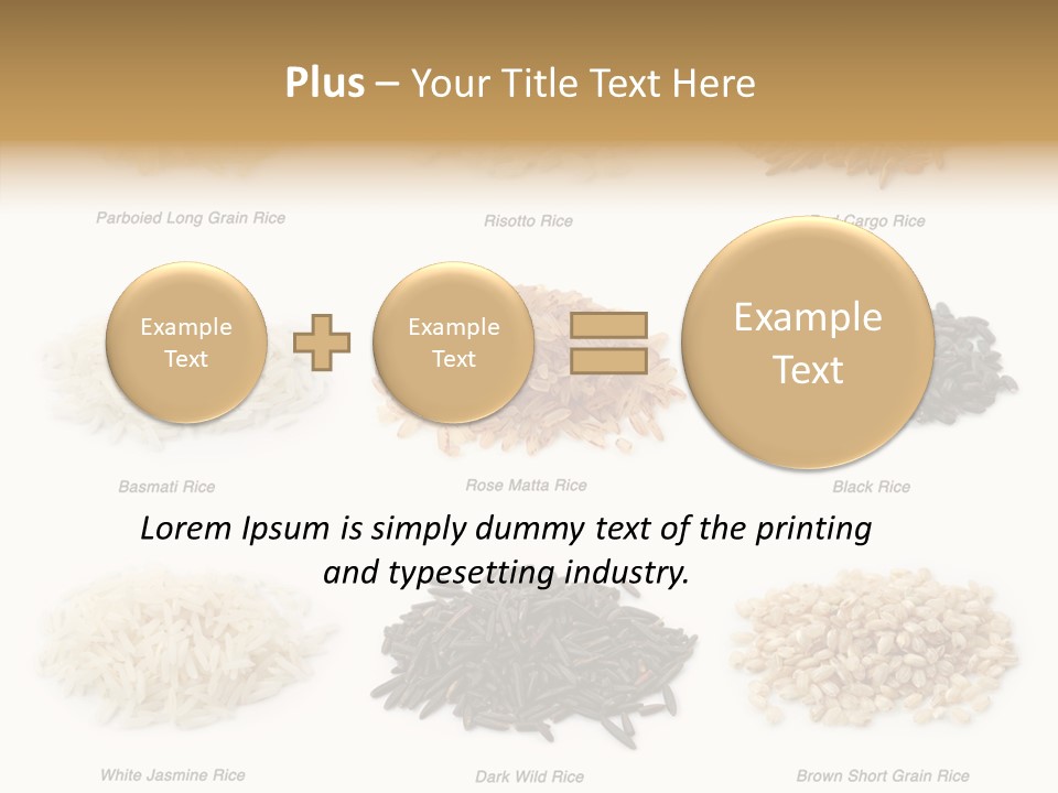 Rice Asia Pile PowerPoint Template