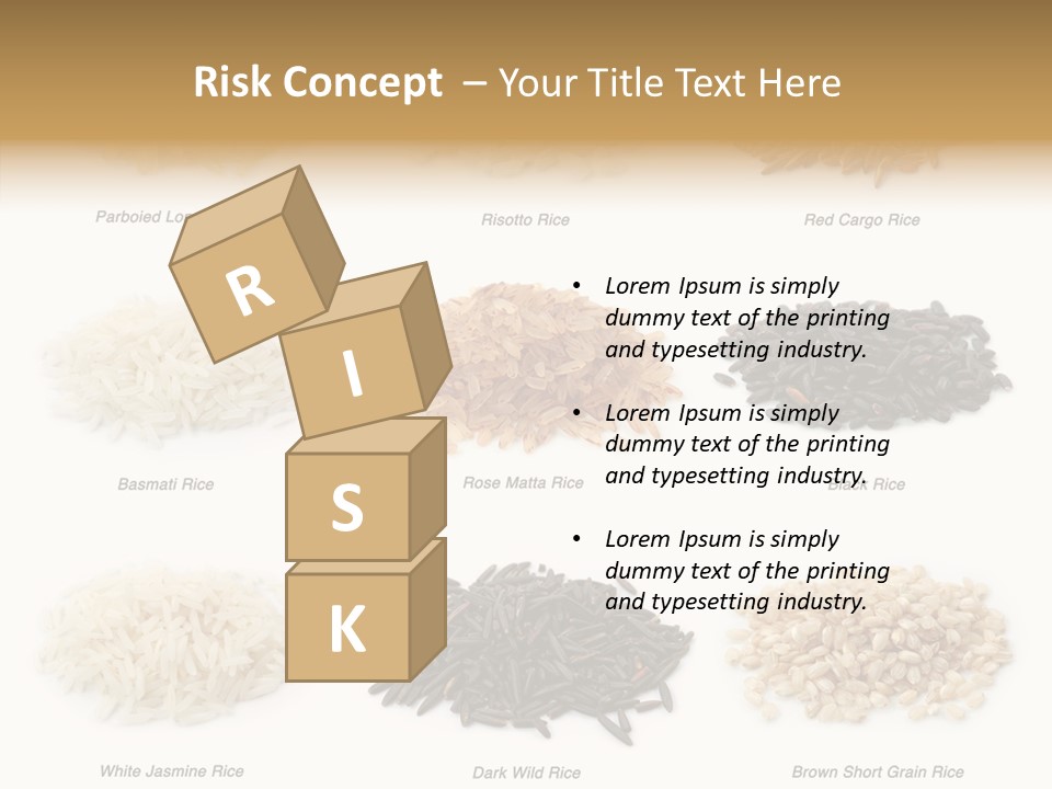 Rice Asia Pile PowerPoint Template