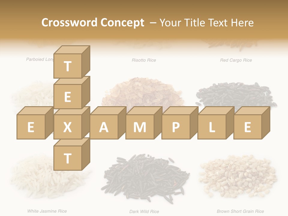 Rice Asia Pile PowerPoint Template