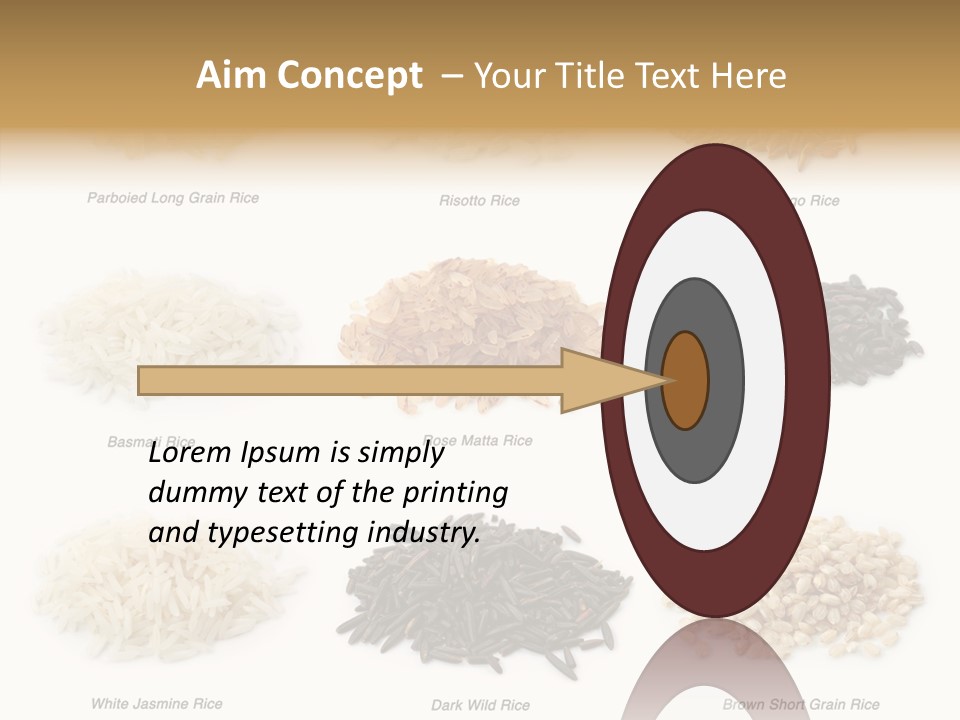 Rice Asia Pile PowerPoint Template