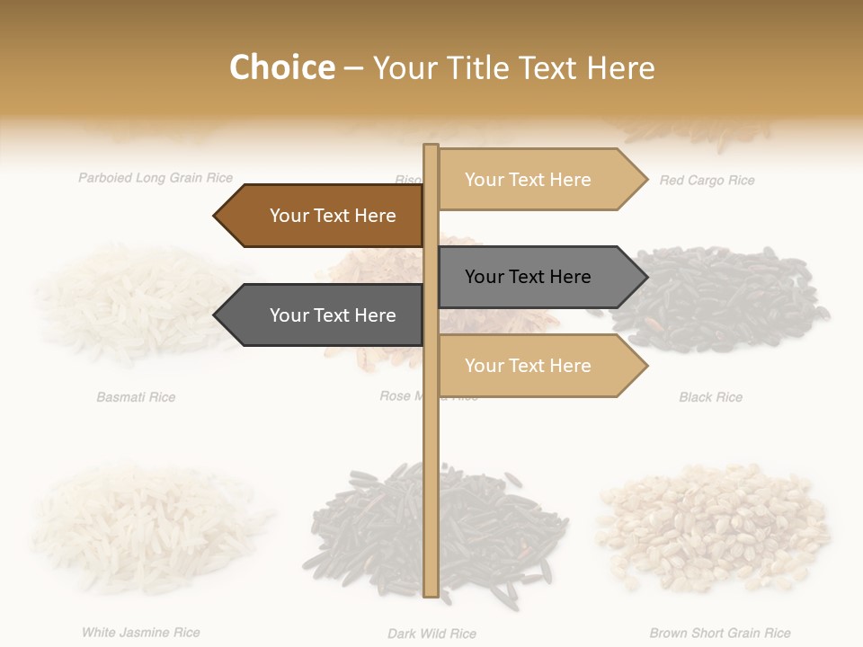 Rice Asia Pile PowerPoint Template