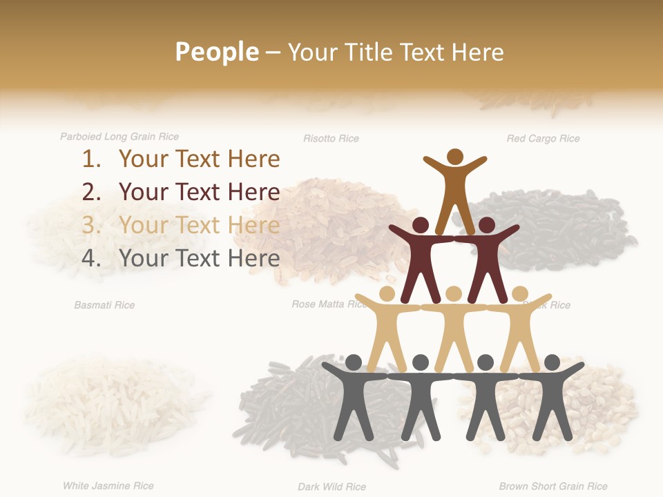 Rice Asia Pile PowerPoint Template